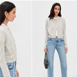 Reformation
Clara Cashmere Crew Cardigan